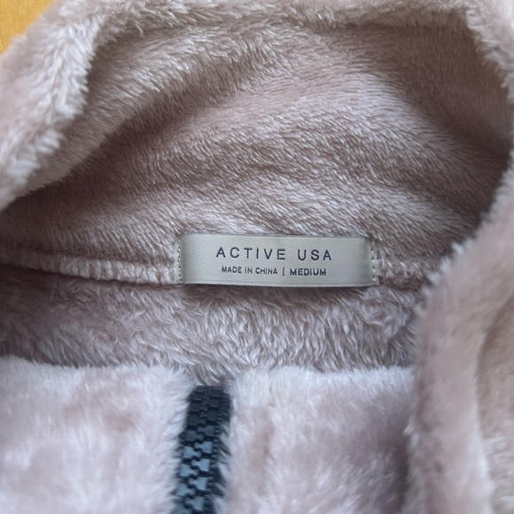 Pink Cropped Half-Zipped Up - Picture 3 of 3